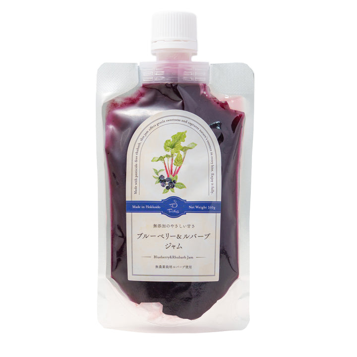 Tasshas 無農薬栽培 ルバーブジャム（パウチタイプ） 北海道産 160g