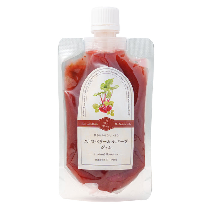 Tasshas 無農薬栽培 ルバーブジャム（パウチタイプ） 北海道産 160g