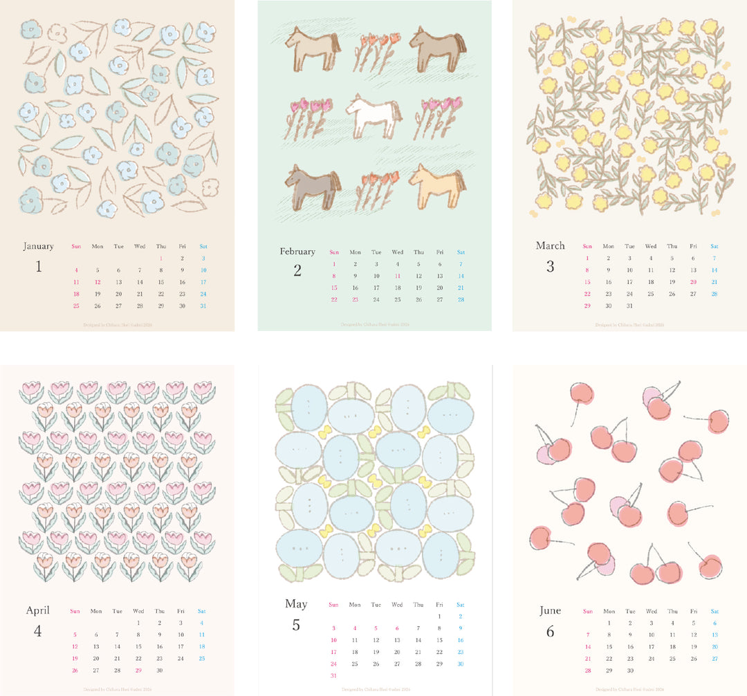 admi カレンダー2026 卓上サイズ