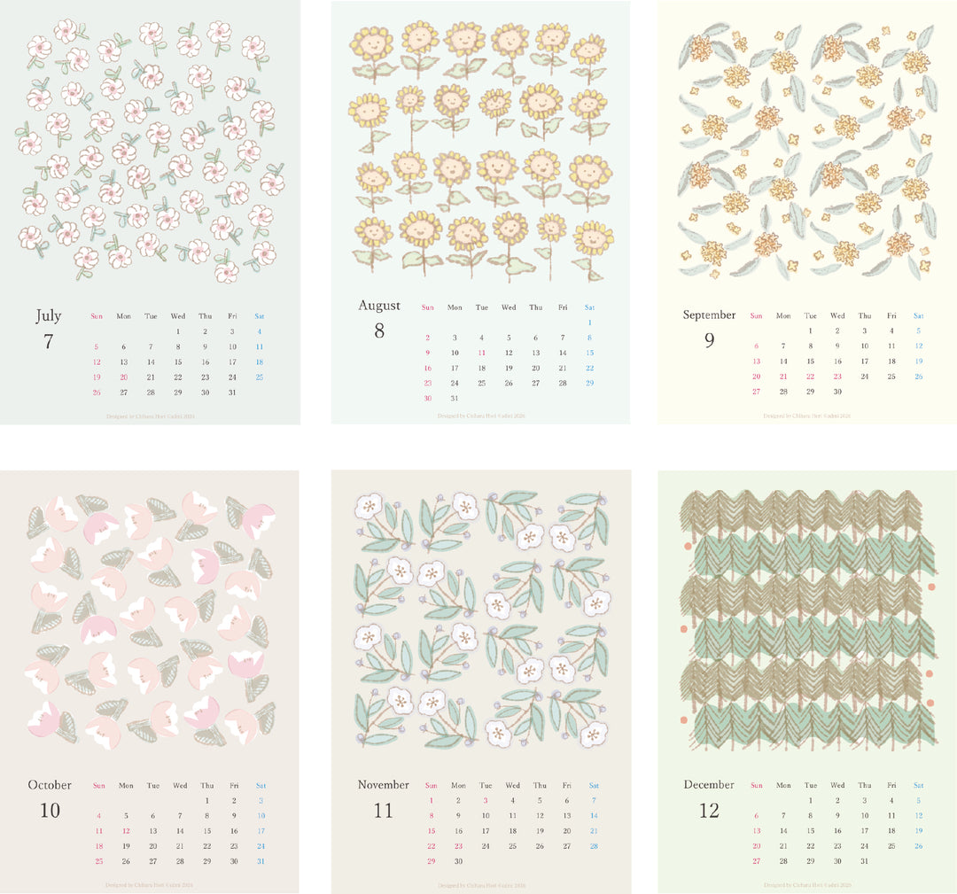 admi カレンダー2026 卓上サイズ