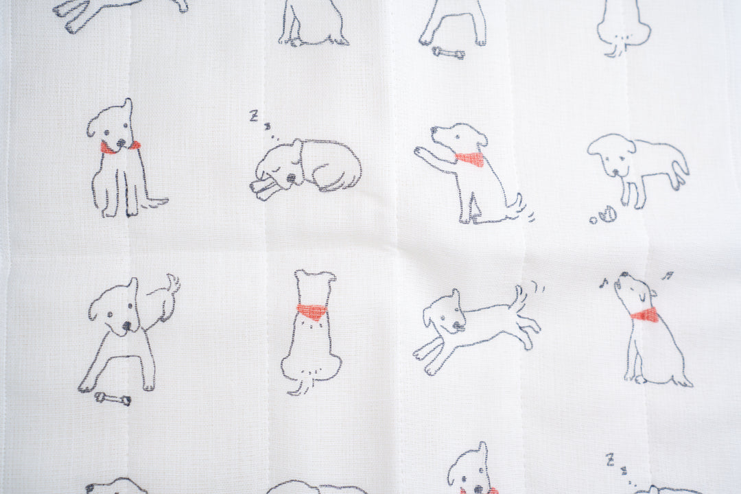きみの犬 かや生地ふきん（7枚合わせ）