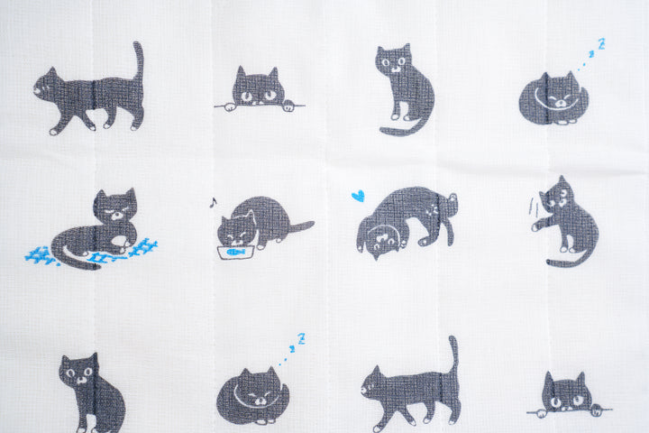 わたしの猫 かや生地ふきん（7枚合わせ）