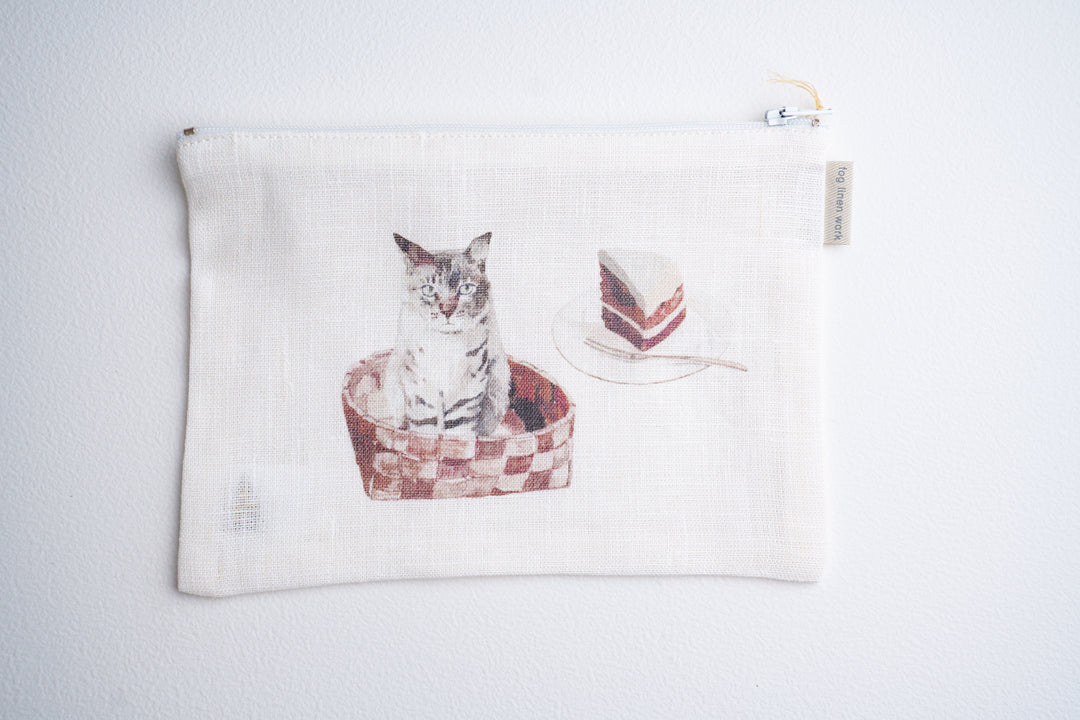 fog linen work ポーチ MISATO OGIHARA 猫との暮らし