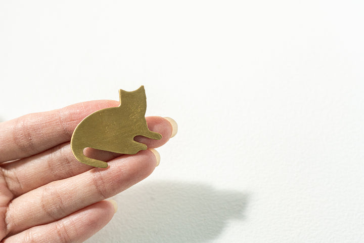 fog line work ブラス ブローチ トリクシー ネコ