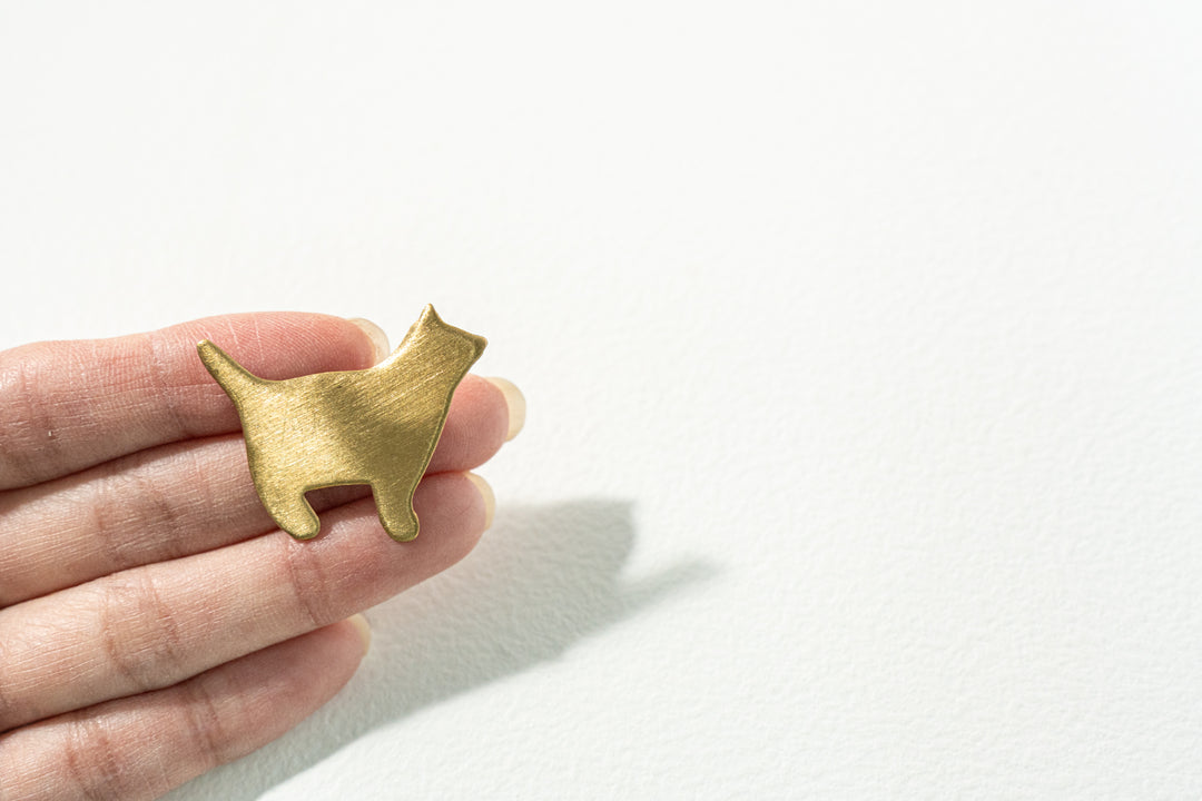 foglinenwork ブローチ  ネコ オスカー