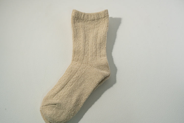 1.たむら靴下店 シルクとウール二重ソックス クリーム