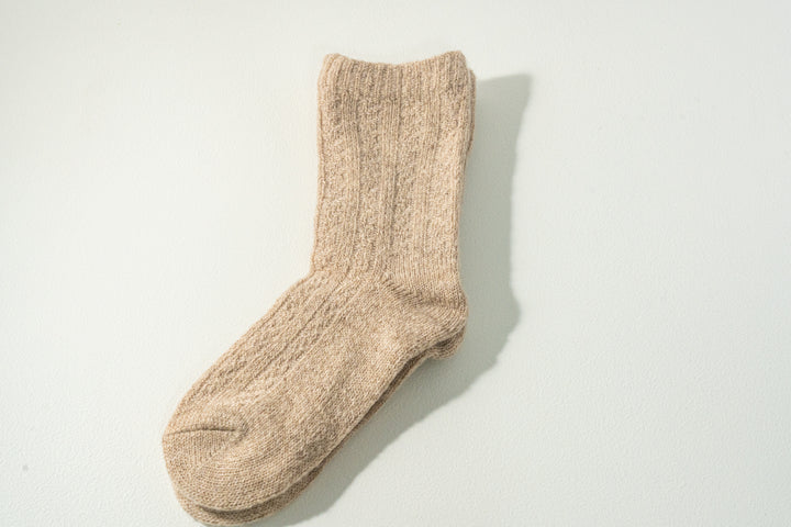 1.たむら靴下店 シルクとウール二重ソックス カシミア