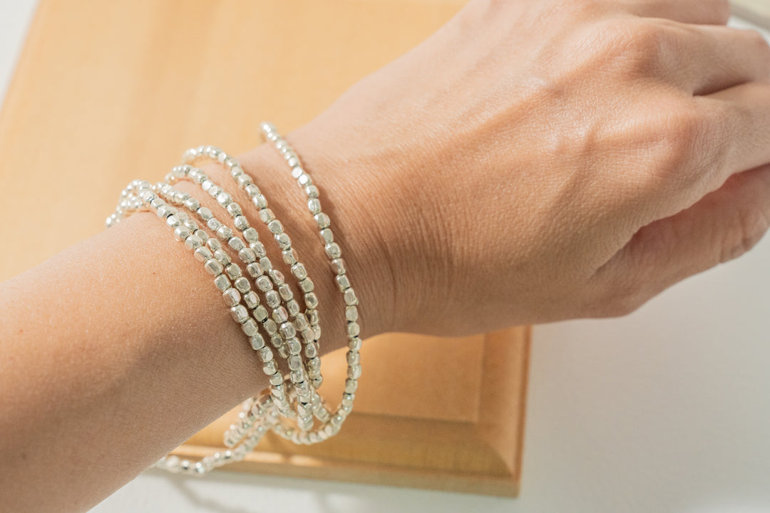 fog linen work シルバービーズネックレス 120cm L