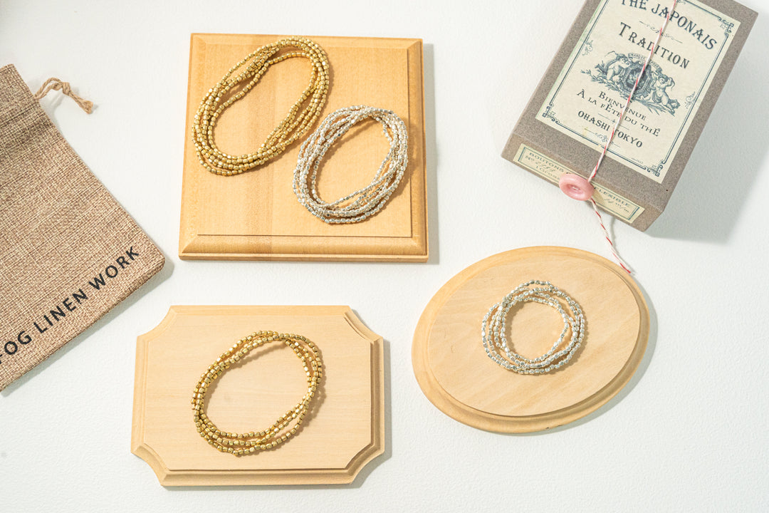 fog line work シルバービーズネックレス 60cm S