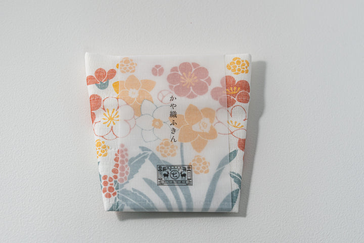 中川政七商店 かや織ふきん 冬の花