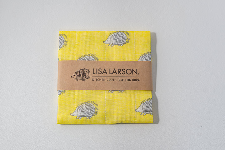 中川政七商店 LISA LARSON ふきん ハリネズミ イエロー