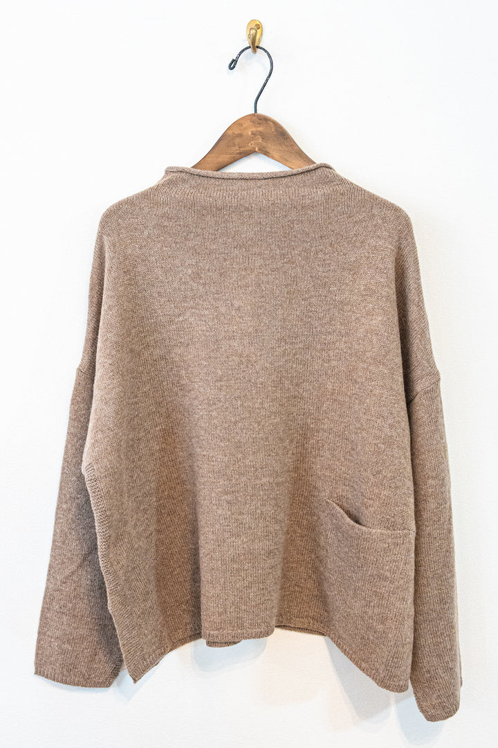 Bliss Bunch ラムナイロン ボトルネックワイドプルオーバー