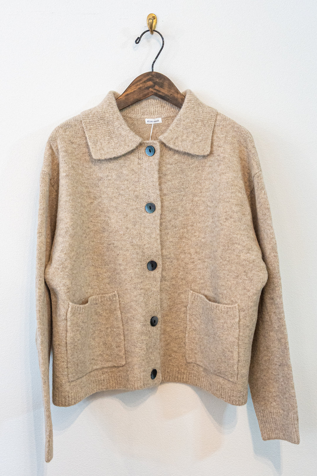 Bliss Bunch マシュマロヤーン ショートジャケット風カーディガン
