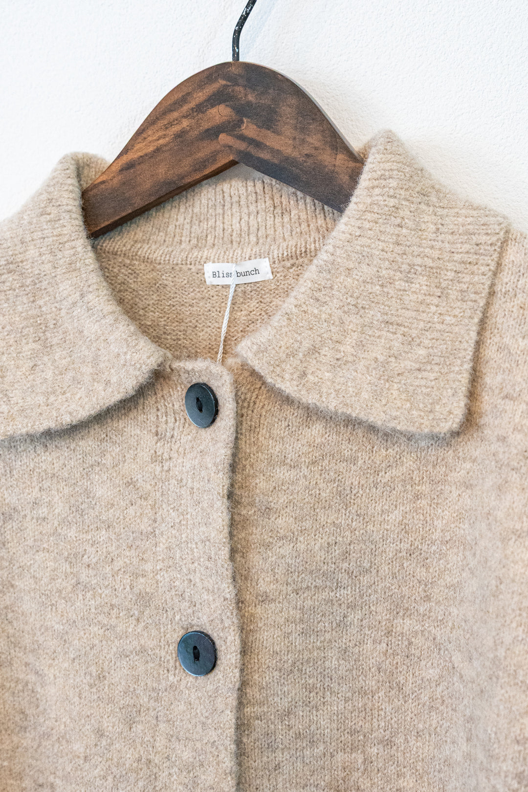 Bliss Bunch マシュマロヤーン ショートジャケット風カーディガン