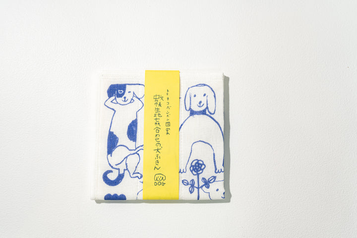 トラネコボンボン図案 犬ふきん