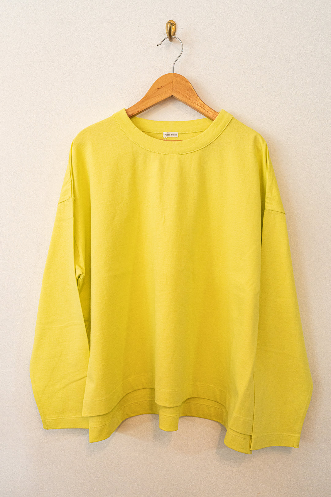 Bliss bunch リサイクルコットン天竺 前後差ワイドプルオーバー