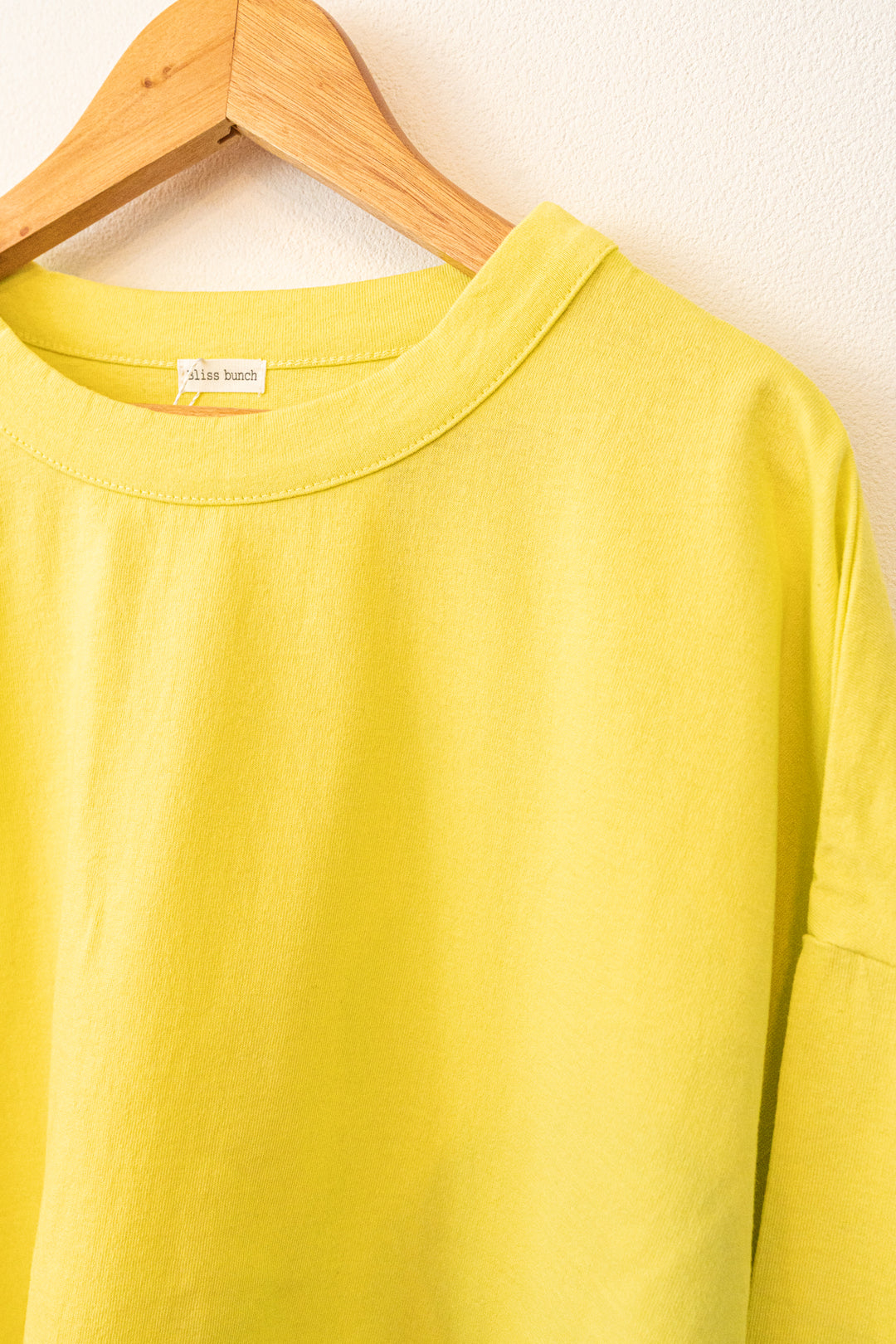Bliss bunch リサイクルコットン天竺 前後差ワイドプルオーバー