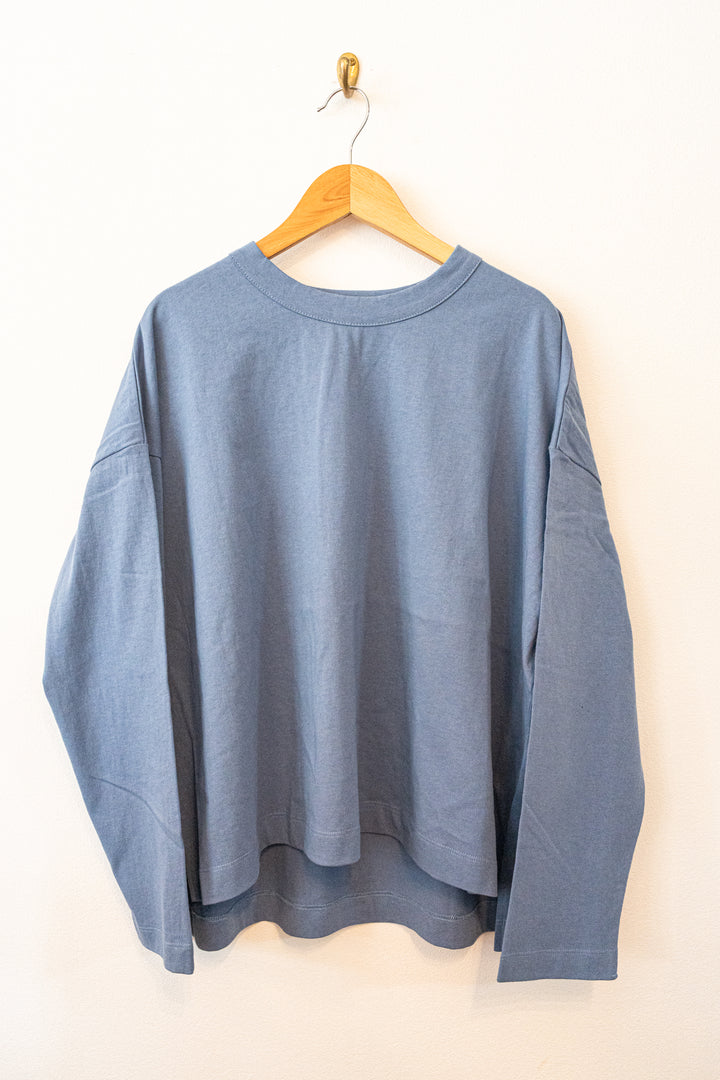 Bliss bunch リサイクルコットン天竺 前後差ワイドプルオーバー